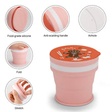 Charger l'image dans la galerie, Gobelet pliable inox en silicone JJ0520063 impression personnalisé avec logo texte photo motif