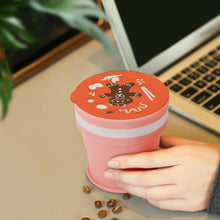 Charger l'image dans la galerie, Gobelet pliable inox en silicone JJ0520063 impression personnalisé avec logo texte photo motif