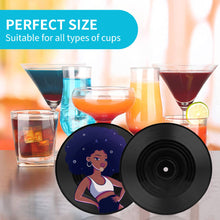 Charger l'image dans la galerie, Dessous de verre/sous-verres disque de CD Chic impression personnalisé avec photo logo motif texte