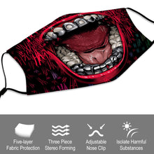 Charger l'image dans la galerie, Masque facial avec filtre changeable covid (filtre multiple) personnalisé avec prénom photo logo motif texte