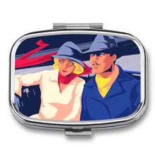 Charger l'image dans la galerie, Boîte à pilules pilulier carré en metal personnalisé avec photo motif logo texte