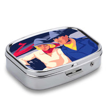 Charger l'image dans la galerie, Boîte à pilules pilulier carré en metal personnalisé avec photo motif logo texte