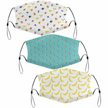 Charger l'image dans la galerie, Masque changeable enfants avec filtres (3 images différentes) personnalisé avec photo logo motif texte