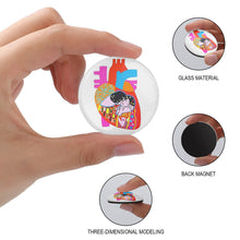 Charger l'image dans la galerie, Aimants à frigo / Magnets frigo 3cm personnalisé avec photo texte motif logo