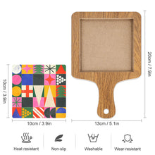 Charger l'image dans la galerie, Sous verre/dessous de plateau en bois JJ0522080 impression personnalisé avec motif logo texte photo