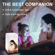 Charger l'image dans la galerie, Petite lampe de chevet sans fil personnalisée avec photo et prénom