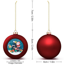 Charger l'image dans la galerie, Boule de Noël originale personnalisée avec photo logo motif texte