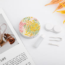 Charger l'image dans la galerie, Étui à lentilles de contact rond en plastique personnalisé avec photo motif logo texte