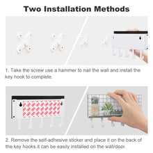 Charger l'image dans la galerie, Crochet à clé mural / Accroche clés rangement mural personnalisé avec photo logo motif texte