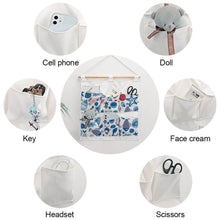 Charger l'image dans la galerie, Sac de rangement suspendu en coton et lin Personnalisé