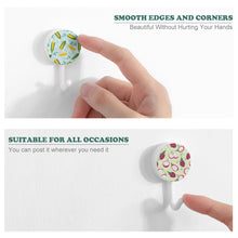 Charger l'image dans la galerie, Crochet adhésif circulaire / Crochet rond en plastique mural tableau personnalisé avec photo image logo motif texte (impression 10 images différentes)