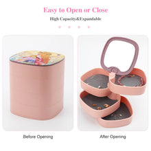 Charger l'image dans la galerie, Boîte à bijoux rotative tendance personnalisée avec photo prénom motif texte