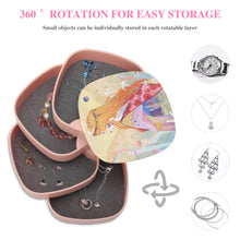 Charger l'image dans la galerie, Boîte à bijoux rotative tendance personnalisée avec photo prénom motif texte