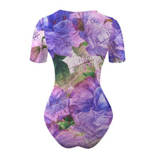 Charger l'image dans la galerie, Barboteuse body à manches courtes col rond femme personnalisée avec photo motif logo texte