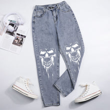 Charger l'image dans la galerie, Impression des multi-images Jean sarouel taille haute 9037 personnalisé avec photo logo motif texte