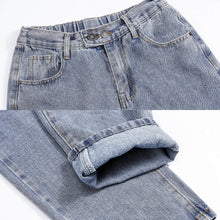 Charger l'image dans la galerie, Impression des multi-images Jean sarouel taille haute 9037 personnalisé avec photo logo motif texte