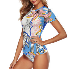 Charger l'image dans la galerie, Tankini / Maillot de bain tee shirt 2 pièces personnalisé femme avec photo logo texte