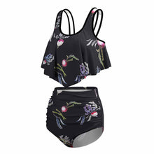 Charger l'image dans la galerie, Maillot de bain push-up personnalisé femme 2 pièces avec photo texte