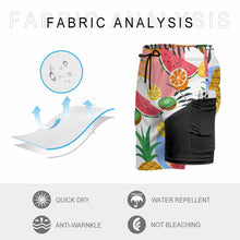 Charger l'image dans la galerie, Maillots de bain short de compression de plage à séchage rapide pour hommes personnalisés avec motif photo texte (conception une image)