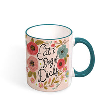 Charger l'image dans la galerie, Mug personnalisable céramique avec poignée et bord en couleur