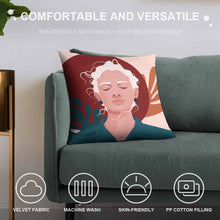 Charger l'image dans la galerie, Taies d'oreiller / Housses de coussin en velours personnalisée avec photo logo motif texte