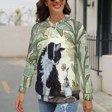 Charger l'image dans la galerie, NH Sweat à capuche à manches épaules tombantes femme personnalisé avec photo image texte (impression d'image unique)
