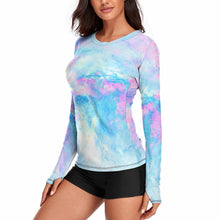 Charger l'image dans la galerie, T-shirt tee shirt anti-uv de protection solaire avec chemise à manches longues NZ143 femme personnalisé avec photo logo et texte