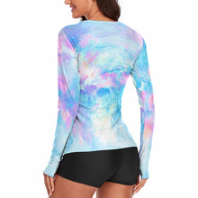 Charger l'image dans la galerie, T-shirt tee shirt anti-uv de protection solaire avec chemise à manches longues NZ143 femme personnalisé avec photo logo et texte