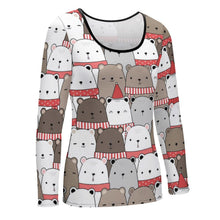 Charger l'image dans la galerie, Sous-pull sweatshirt femme régulière à grand col en U NZ151 personnalisé avec photo et image (impression d'image unique)
