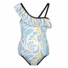 Charger l'image dans la galerie, Maillot de bain une pièce à volants pour fille NT010 personnalisé avec photo motif et texte