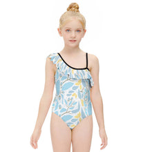 Charger l'image dans la galerie, Maillot de bain une pièce à volants pour fille NT010 personnalisé avec photo motif et texte