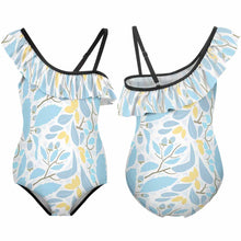 Charger l'image dans la galerie, Maillot de bain une pièce à volants pour fille NT010 personnalisé avec photo motif et texte