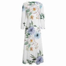 Charger l'image dans la galerie, Maxi robe à manches longues / robe de cocktail avec imprimé all-over A120 personnalisés avec photo logo ou texte