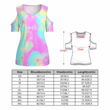 Charger l'image dans la galerie, Tee shirt à manches courtes et épaules dénudées femme grande taille ACT personnalisé avec photo motif logo texte (impression d'image unique)