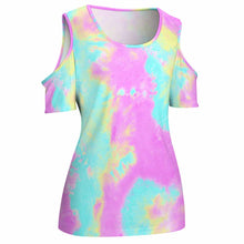 Charger l'image dans la galerie, Tee shirt à manches courtes et épaules dénudées femme grande taille ACT personnalisé avec photo motif logo texte (impression d'image unique)