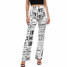 Charger l'image dans la galerie, Pantalon fluide été évasé femme LP personnalisé avec photo motif logo texte (impression d'image unique)