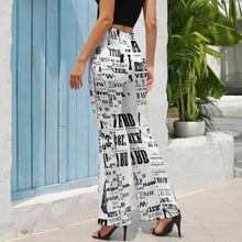 Charger l'image dans la galerie, Pantalon fluide été évasé femme LP personnalisé avec photo motif logo texte (impression d'image unique)