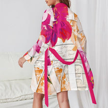 Charger l'image dans la galerie, Pyjama robe de chambre à manches longues avec ceinture personnalisé avec photo texte (conception d'images multiples)