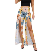 Charger l'image dans la galerie, Pantalon large fendu MP femme personnalisé avec photo et logo (Conception multi-images)