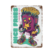 Charger l'image dans la galerie, Peinture personnalisée en feuille de fer avec rouille (Version verticale)