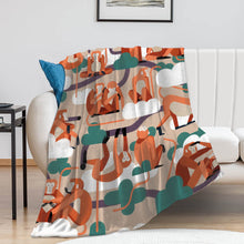 Charger l'image dans la galerie, Couverture de lit canapé en peluche douce confortable personnalisé avec photo image texte motif logo