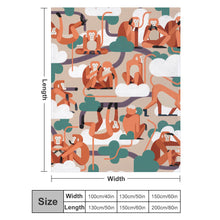 Charger l'image dans la galerie, Couverture de lit canapé en peluche douce confortable personnalisé avec photo image texte motif logo