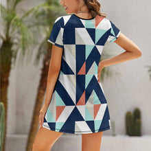 Charger l'image dans la galerie, Robe d'été à manches courtes Ample Chic Femme NZ011 impression personnalisée avec photo logo motif texte