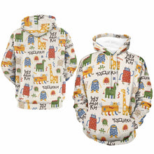 Charger l'image dans la galerie, Pull sweat à capuche unisexe femme homme tout imprimé grande taille personnalisé avec photo texte et motif