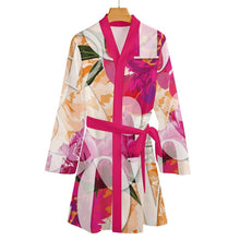 Charger l'image dans la galerie, Pyjama robe de chambre à manches longues avec ceinture personnalisé avec photo texte (conception d'images multiples)