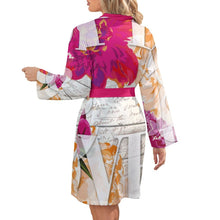 Charger l'image dans la galerie, Pyjama robe de chambre à manches longues avec ceinture personnalisé avec photo texte (conception d'images multiples)