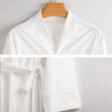 Charger l'image dans la galerie, Pyjama robe de chambre à manches longues avec ceinture personnalisé avec photo texte (conception d'images multiples)