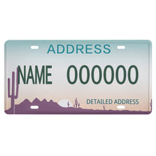 Charger l'image dans la galerie, Plaque d'immatriculation de voiture en fer (15×30cm) Personnalisé avec image et texte