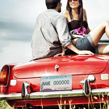 Charger l'image dans la galerie, Plaque d'immatriculation de voiture en fer (15×30cm) Personnalisé avec image et texte