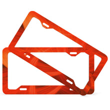 Charger l'image dans la galerie, Support de plaque d'immatriculation de voiture en aluminium QC1101014 Personnalisé quatre trous plats (une paire)